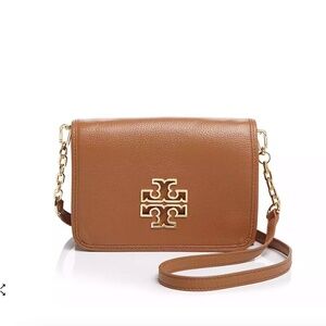 Tory Burch Britten Combo Crossbody bag in Brown